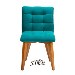 Chaise GRACE Coque pieds fuseaux en chêne
