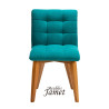 Chaise GRACE Coque pieds fuseaux en chêne