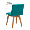 Chaise GRACE Coque pieds fuseaux en chêne