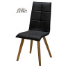 Chaise ZAO Coque Piètement Fuseau en chêne Massif