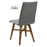 Chaise ZAO Coque Piètement Eiffel en Chêne massif