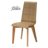 Chaise ZAO Coque Piètement rectangulaire en chêne massif