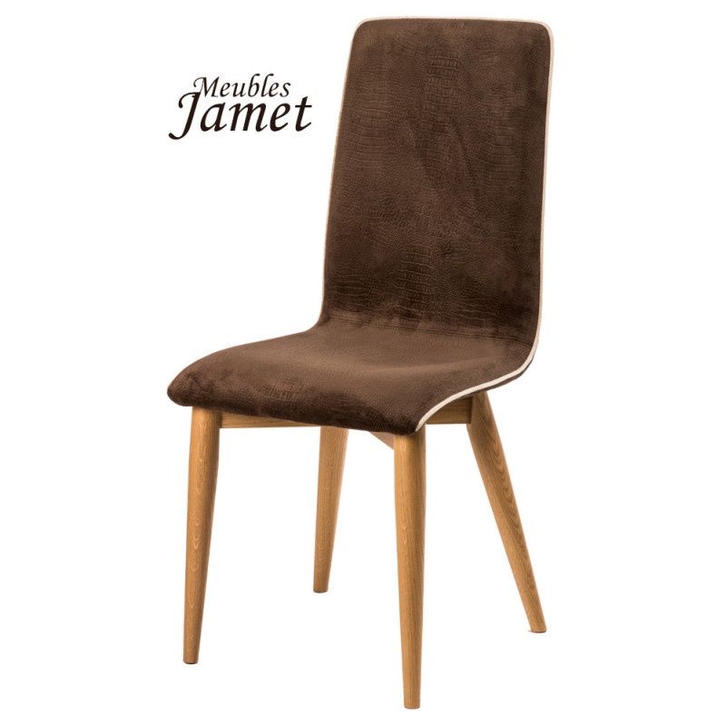 Chaise YAM Coque Piètement Conique en Chêne massif