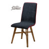 Chaise YAM Coque Piètement Eiffel en chêne massif