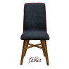 Chaise YAM Coque Piètement Eiffel en chêne massif