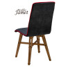 Chaise YAM Coque Piètement Eiffel en chêne massif