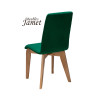 Chaise YAM Coque Piètement rectangulaire en chêne massif
