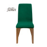Chaise YAM Coque Piètement rectangulaire en chêne massif