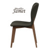 Chaise JACOBSON Coque Piètement fuseau Biseauté en chêne massif