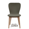 Chaise JACOBSON Coque Piètement fuseau Biseauté en chêne massif