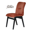 Chaise CARDIFF Coque piètement carré en chêne massif