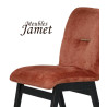 Chaise CARDIFF Coque piètement carré en chêne massif