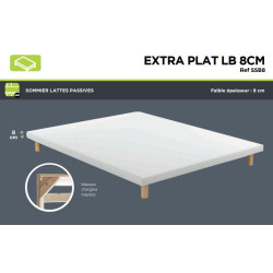 Sommier EXTRA PLAT LB 8CM Tapissier - SOMOUEST