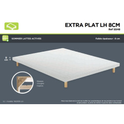 Sommier EXTRA PLAT LH 8CM  Tapissier - SOMOUEST