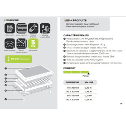Sommier DECO LB 30CM  Déco - SOMOUEST