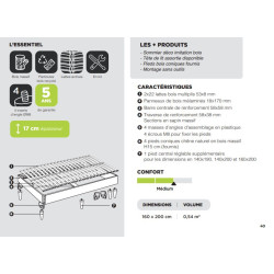 Sommier KIT NATURE LH 17CM -SOMOUEST