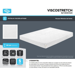Matelas VISCOSTRETCH Mémoire de forme - SOMOUEST