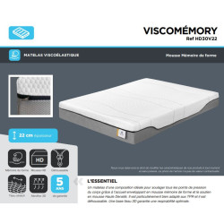 Matelas VISCOMEMORY Mémoire de forme - SOMOUEST