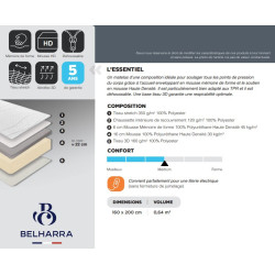 Matelas VISCOMEMORY Mémoire de forme - SOMOUEST