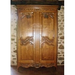 Armoire Normande Sculptée 100 % Chêne Massif