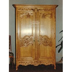Armoire Colombes fabrication sur mesure 100 % chêne Massif