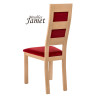 Chaise - ZARA -  Contemporaine  en Chêne massif et tissu