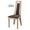 Chaise - CERA -  Style Contemporain chêne massif et tissu