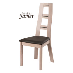 Chaise - CERI -  Contemporaine  en Chêne massif assise tissu