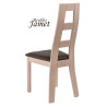 Chaise - CERI -  Contemporaine  en Chêne massif assise tissu