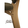 Chaise - COSY - Contemporaine en chêne massif et tissu