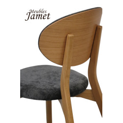 Chaise THALES THCMU Dossier bois Style contemporain