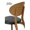 Chaise THALES THCMU Dossier bois Style contemporain