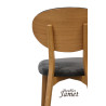 Chaise THALES THCMU Dossier bois Style contemporain