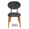 Chaise THALES THCMU Dossier bois Style contemporain