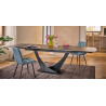 Table ATHENES Dessus Céramique Piètement Métal