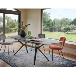 Table - NAIROBI - Dessus Céramique piètement métal