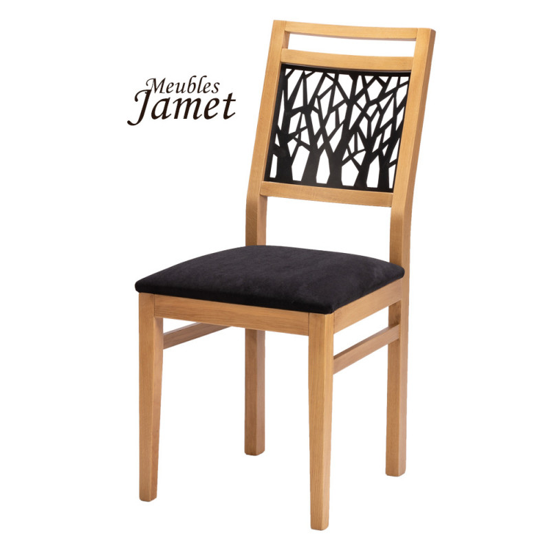 Chaise - FOREST - Style Industriel Chêne et Métal