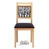 Chaise - FOREST - Style Industriel Chêne et Métal