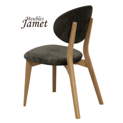 Chaise THALES THCTI - Chêne et Tissu