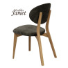 Chaise THALES THCTI - Chêne et Tissu