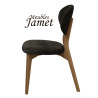 Chaise THALES THCTI - Chêne et Tissu