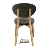 Chaise THALES THCTI - Chêne et Tissu