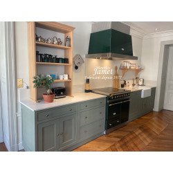 Cuisine sur mesure laquée vert kaki CSM 8765