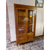 Vitrine en merisier massif style Directoire