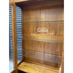 Vitrine en merisier massif style Directoire
