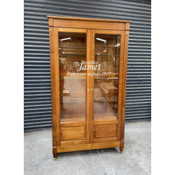 Vitrine en merisier massif style Directoire