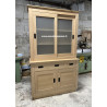 Meuble Vaisselier style contemporain 100 % Chêne Massif