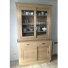 Meuble Deux Corps Vaisselier Style Contemporain 100% Chêne Massif