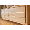 Meuble bas 4 portes Style Contemporain en chêne