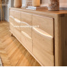 Meuble bas 4 portes Style Contemporain en chêne